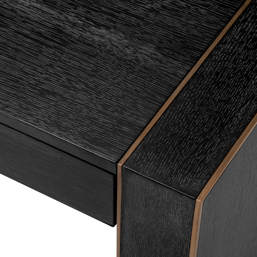 Eichholtz Bureau Rovigo Charcoal Grey Oak Bronze