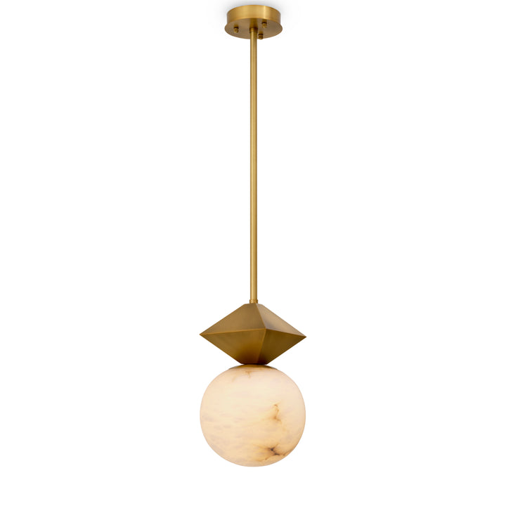 Eichholtz Hanglamp Elko Antique Brass Albast
