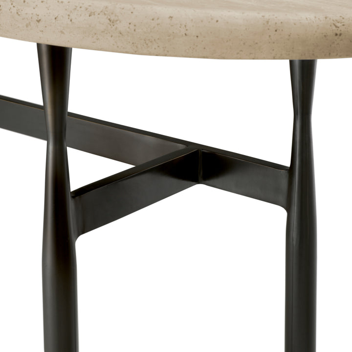 Eichholtz Consoletafel Palermo Bronze Travertine