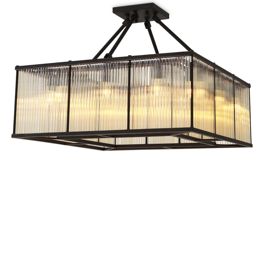 Eichholtz Plafondlamp Bernardi Square Bronze Highlight