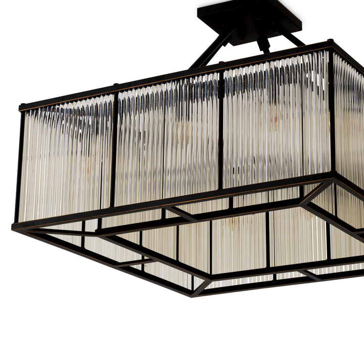 Eichholtz Plafondlamp Bernardi Square Bronze Highlight