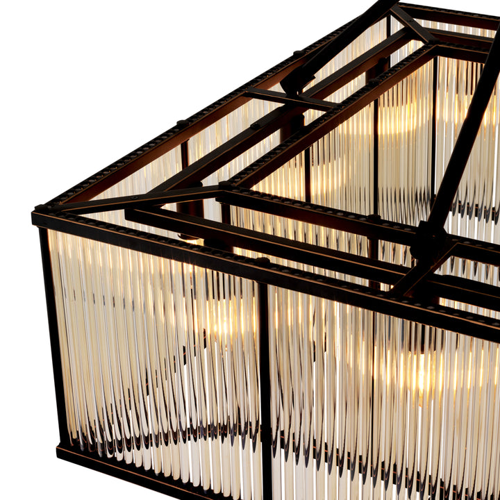 Eichholtz Plafondlamp Bernardi Square Bronze Highlight
