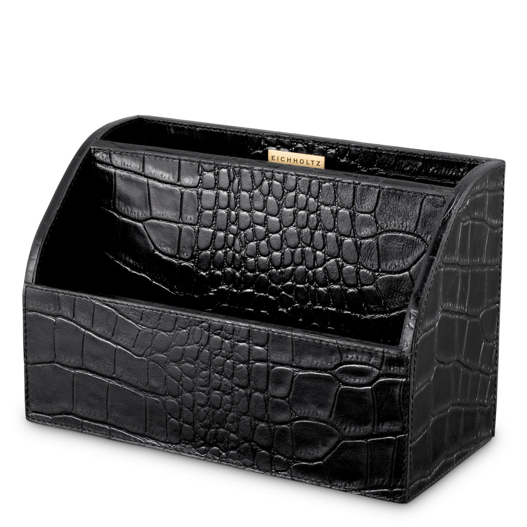 Eichholtz Bureauset Scaleo Set van 3 Black Leather