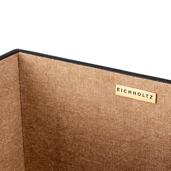 Eichholtz Bureauset Scaleo Set van 3 Black Leather