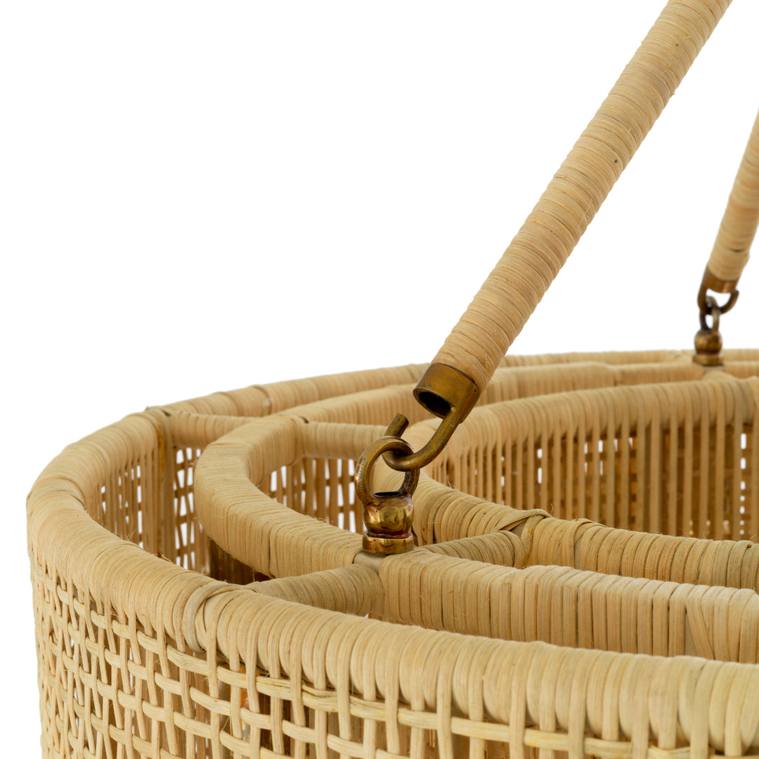 Eichholtz Chandelier Bernardi Natural Rattan