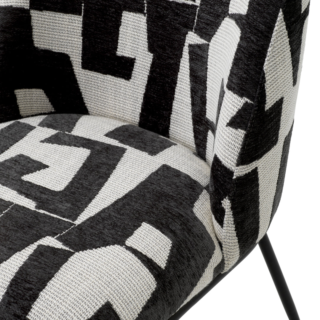 Eichholtz Eetkamerstoel Caleb Brooklyn Black