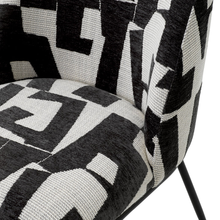 Eichholtz Eetkamerstoel Caleb Brooklyn Black