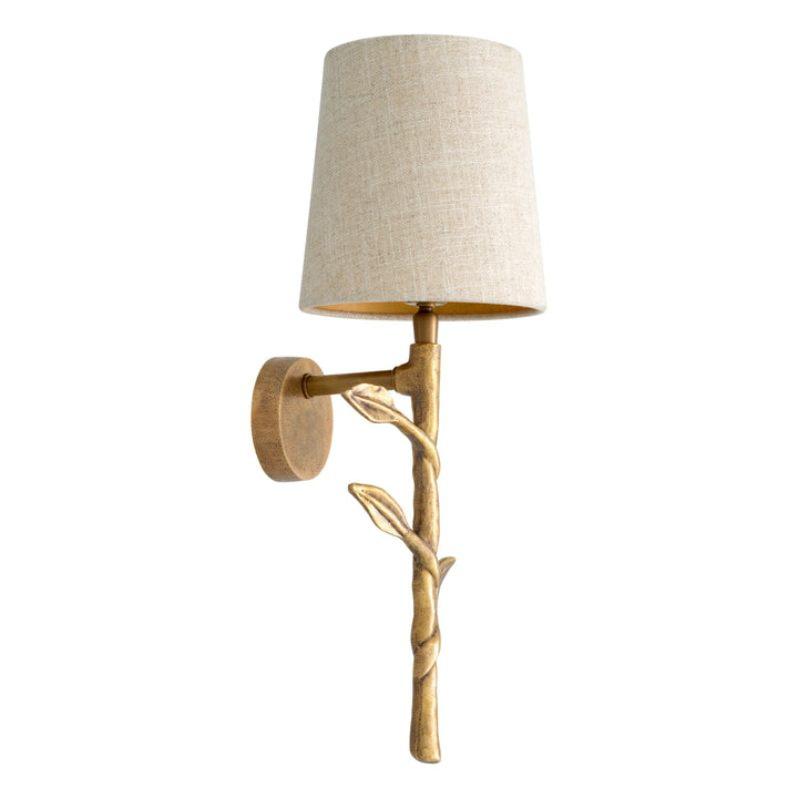 Eichholtz Wandlamp Farini Vintage Messing Linnen – afbeelding 3