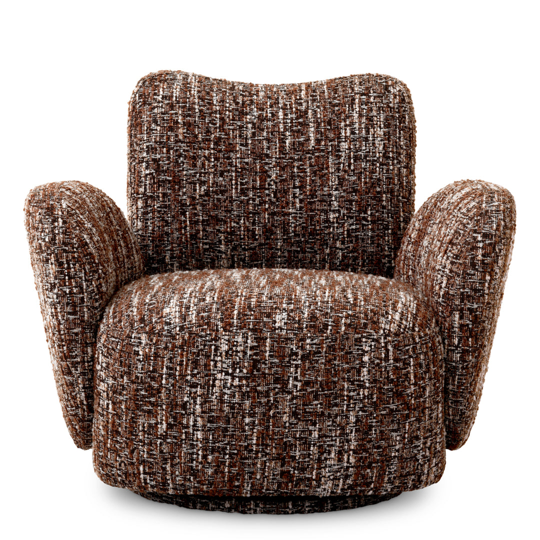 Eichholtz Draaifauteuil Merida Bouclé Sonata Red