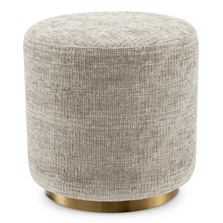 Eichholtz Poef Greer Creststone Beige – afbeelding 1