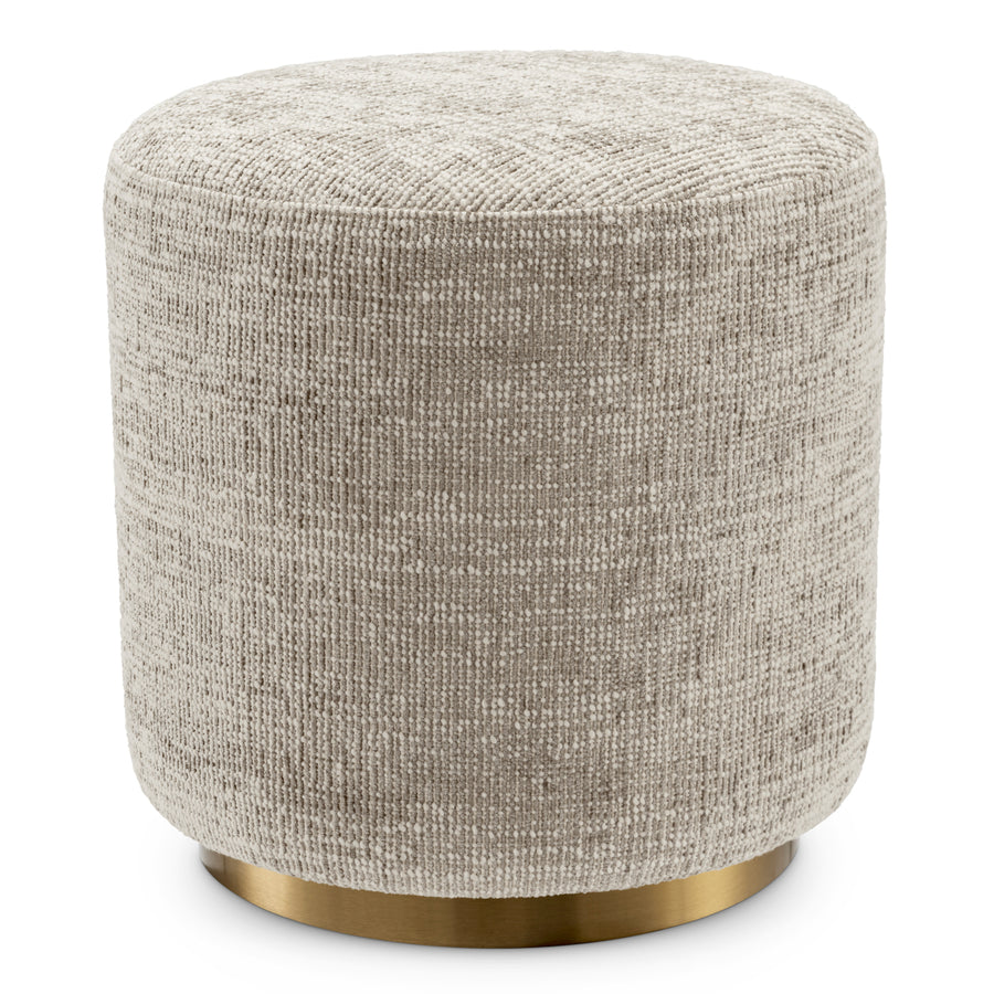Eichholtz Poef Greer Creststone Beige – afbeelding 1