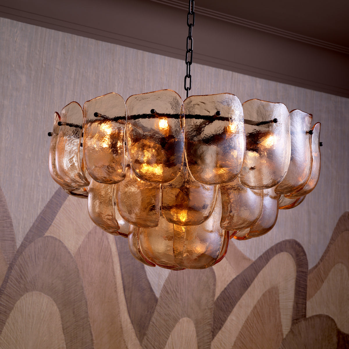 Eichholtz Kroonluchter Gustave Champagne Glass Bronze