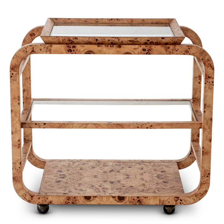 Eichholtz Trolley Mayfair Light Brown Mappa Burl