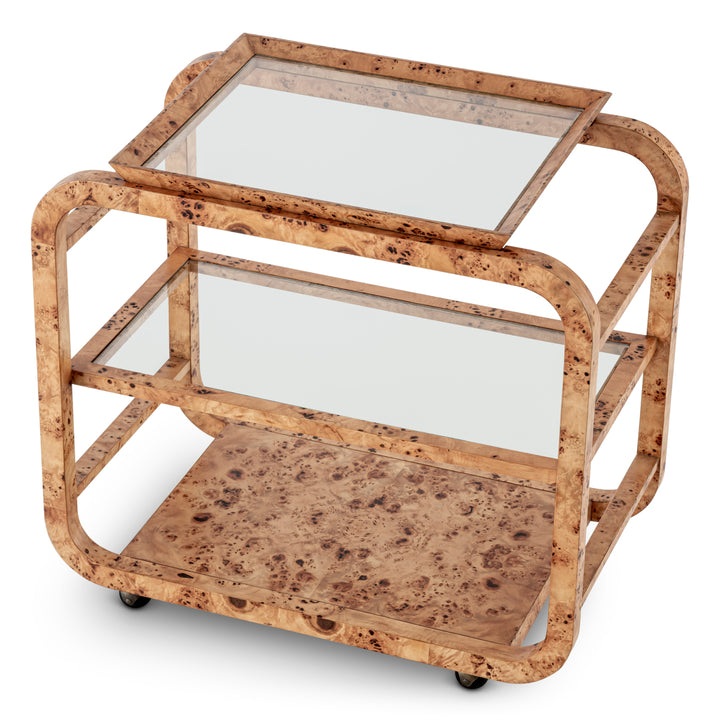 Eichholtz Trolley Mayfair Light Brown Mappa Burl