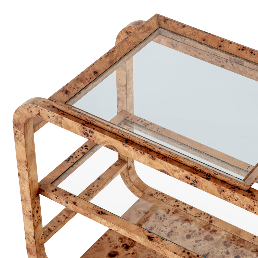 Eichholtz Trolley Mayfair Light Brown Mappa Burl