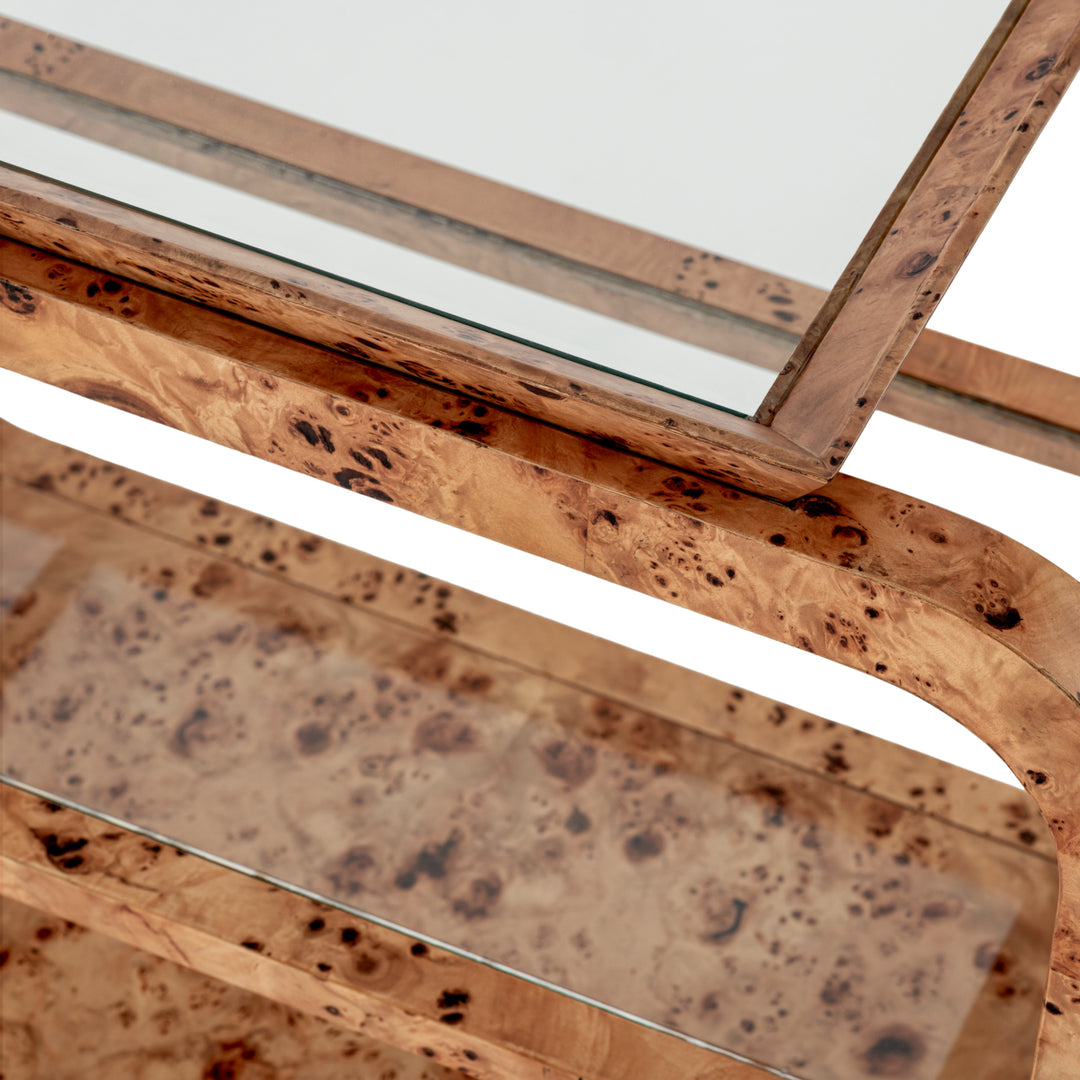 Eichholtz Trolley Mayfair Light Brown Mappa Burl
