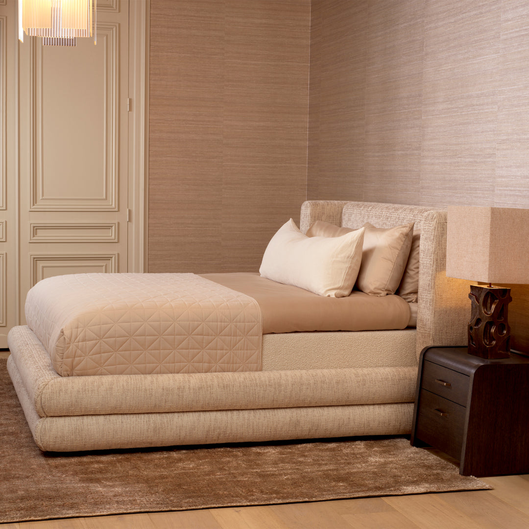Eichholtz Bedframe Francisco Creststone Beige 180 x 210 cm