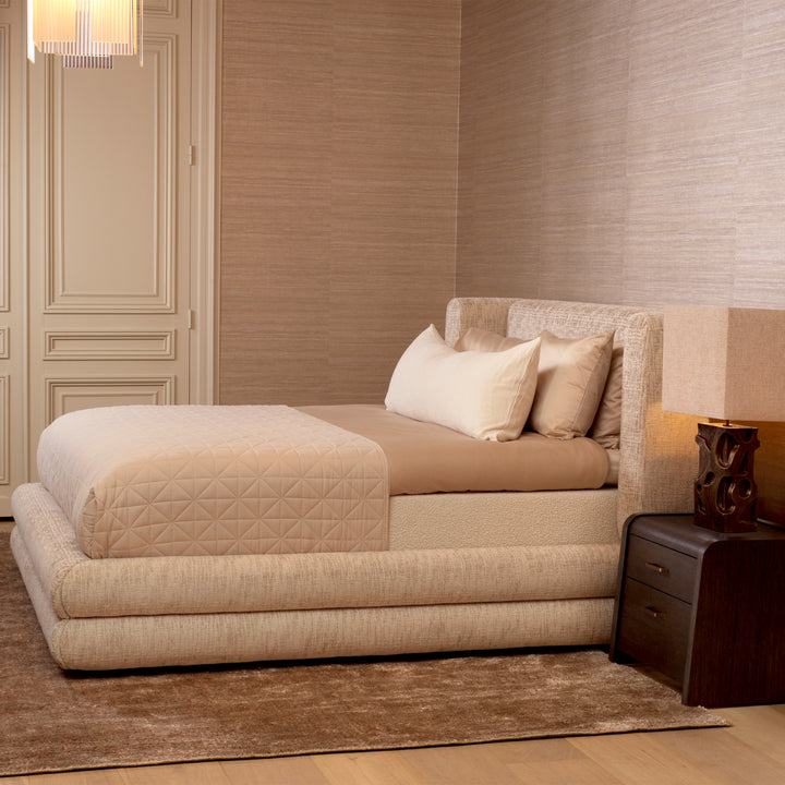 Eichholtz Bedframe Francisco Creststone Beige 180 x 210 cm