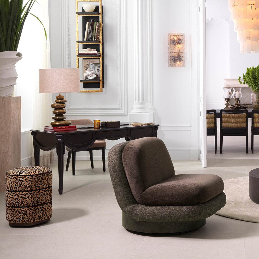 Eichholtz Draaifauteuil Galiano Bayard Brown