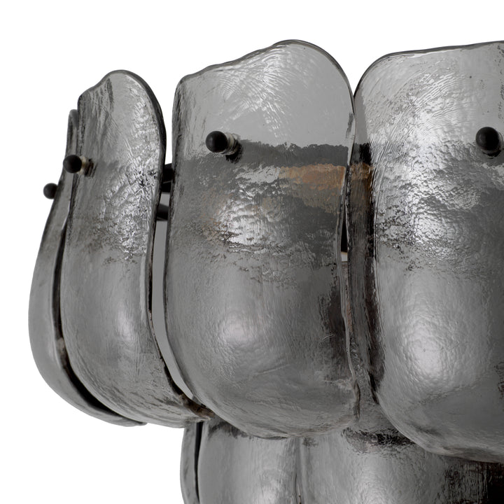Eichholtz Kroonluchter Gustave Smoke Glass Bronze