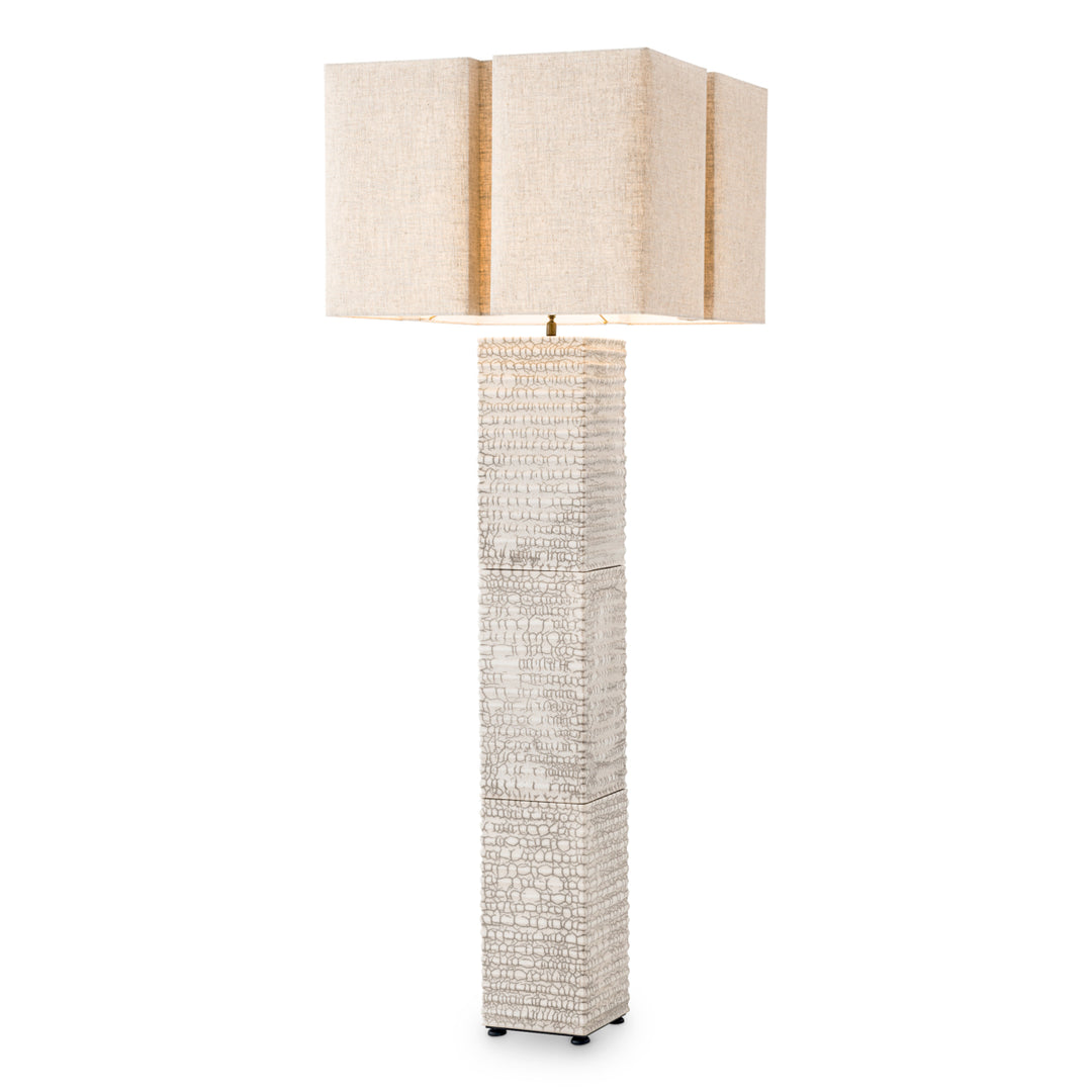 Eichholtz Vloerlamp Division Raku Crackled White