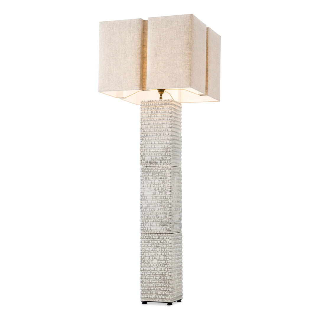 Eichholtz Vloerlamp Division Raku Crackled White
