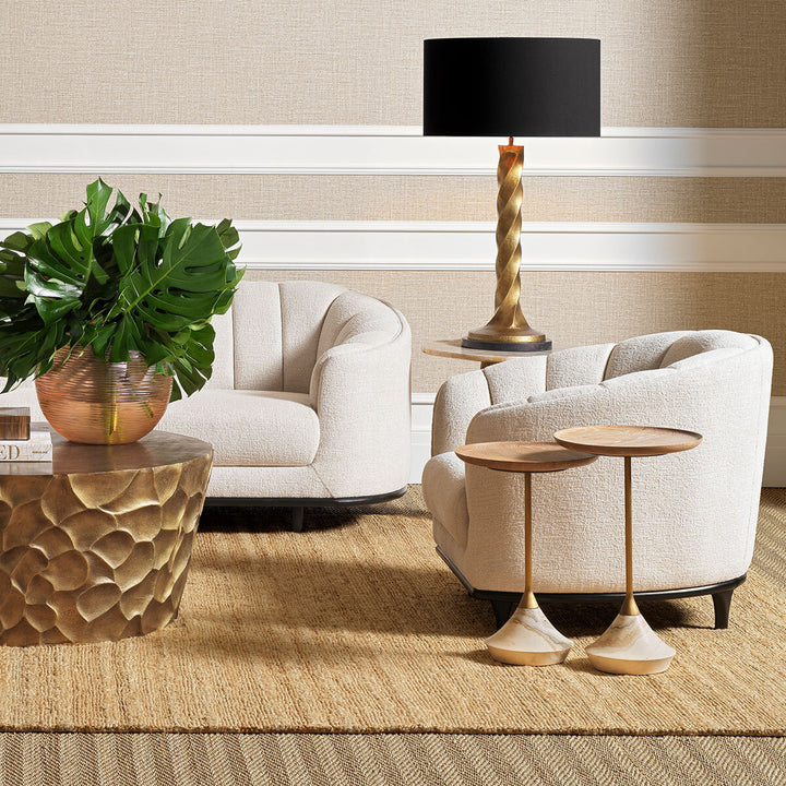 Eichholtz Bijzettafel Puglia Set van 2 Onyx Brushed Brass