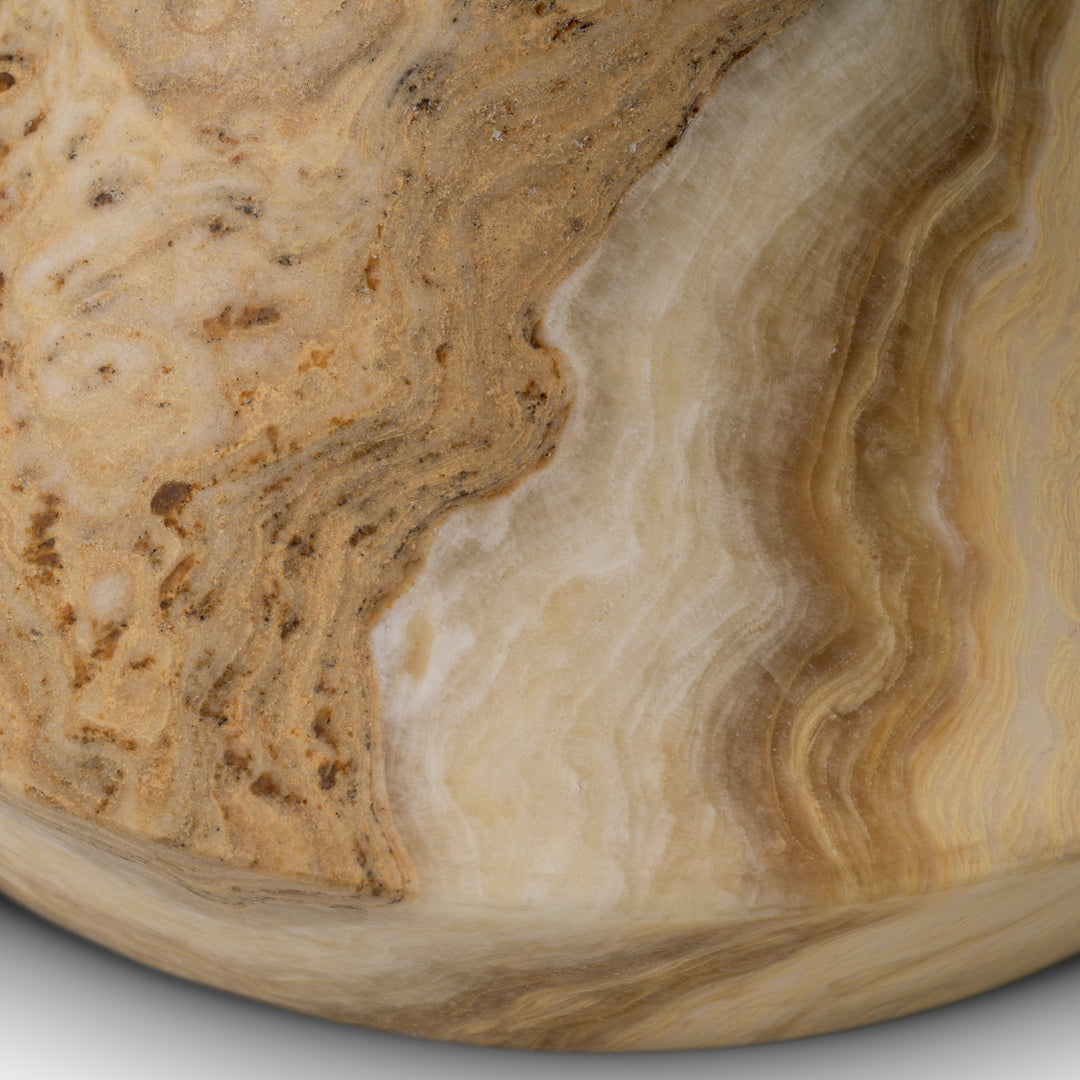 Eichholtz Bijzettafel Puglia Set van 2 Onyx Brushed Brass