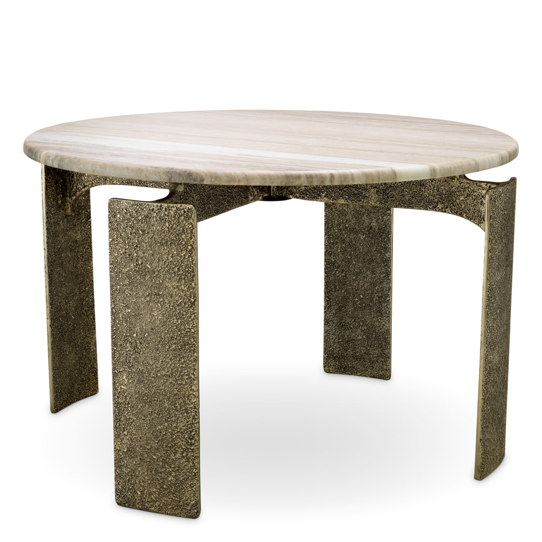Eichholtz Eettafel Bodega Round Beige Marble