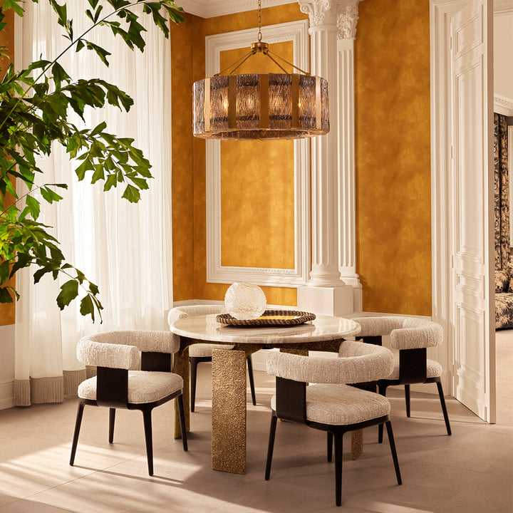 Eichholtz Eettafel Bodega Round Beige Marble