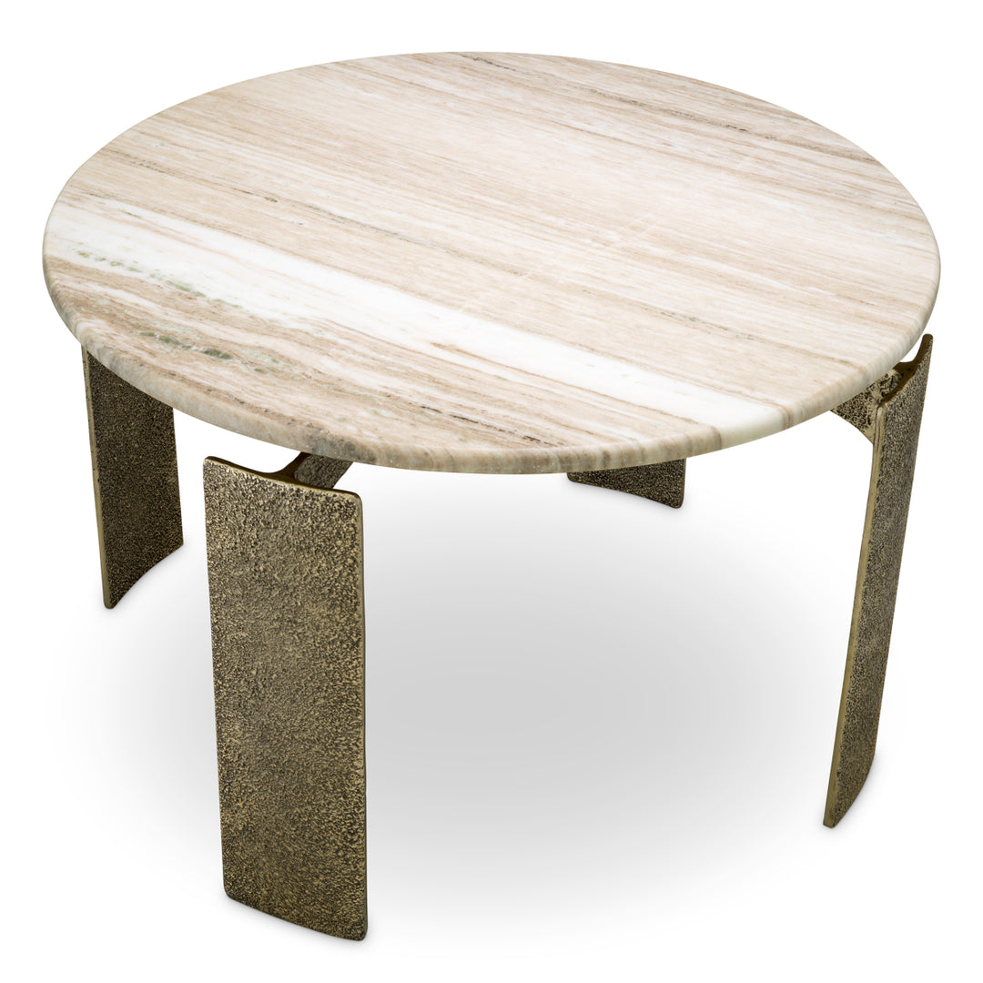 Eichholtz Eettafel Bodega Round Beige Marble