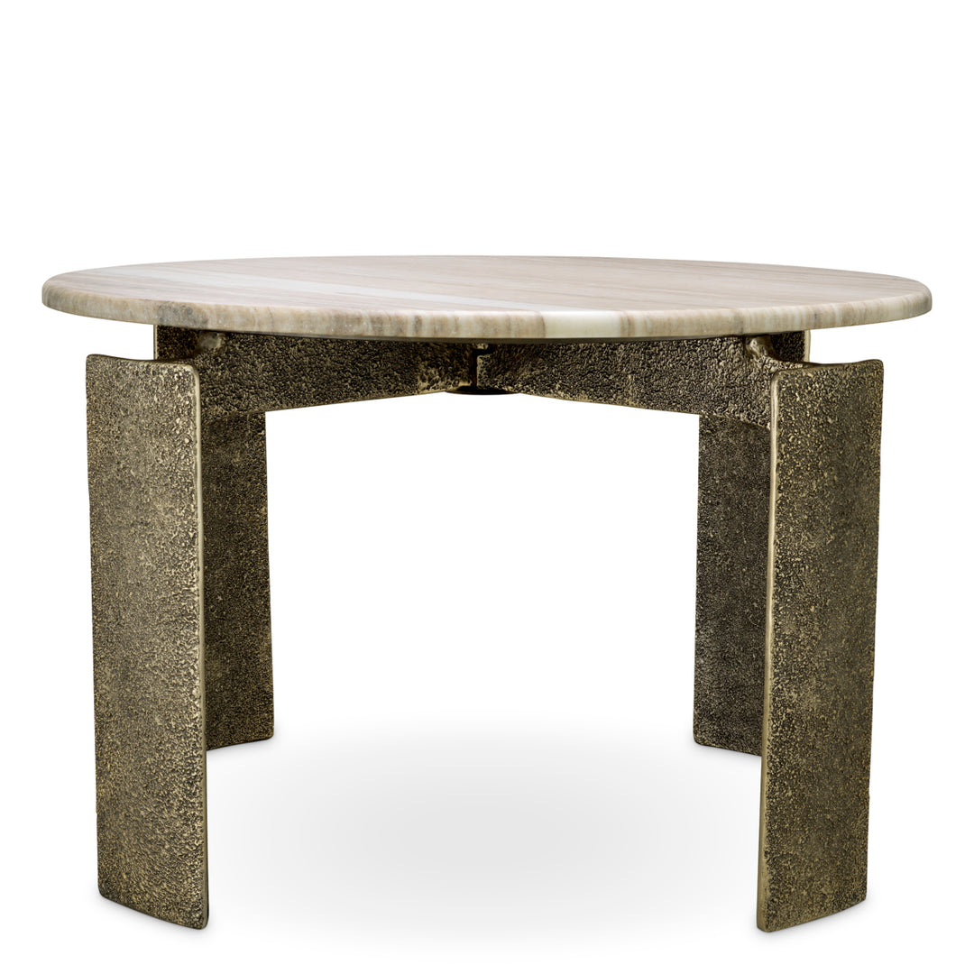 Eichholtz Eettafel Bodega Round Beige Marble