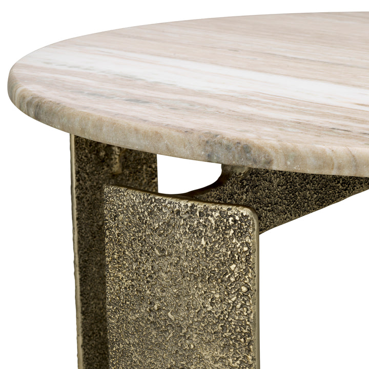 Eichholtz Eettafel Bodega Round Beige Marble