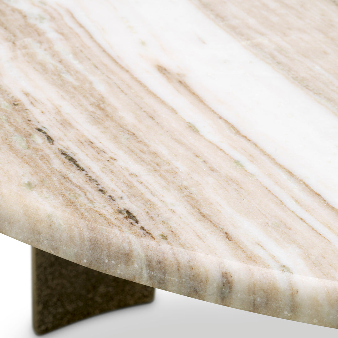 Eichholtz Eettafel Bodega Round Beige Marble