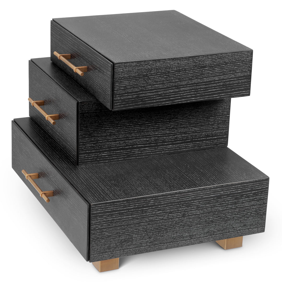 Eichholtz Nachtkastje Evendale Charcoal Oak