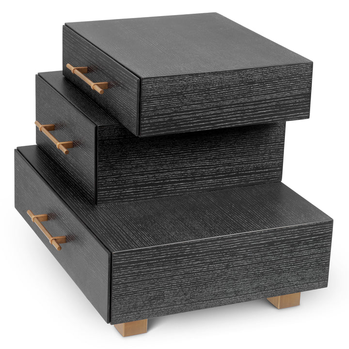 Eichholtz Nachtkastje Evendale Charcoal Oak