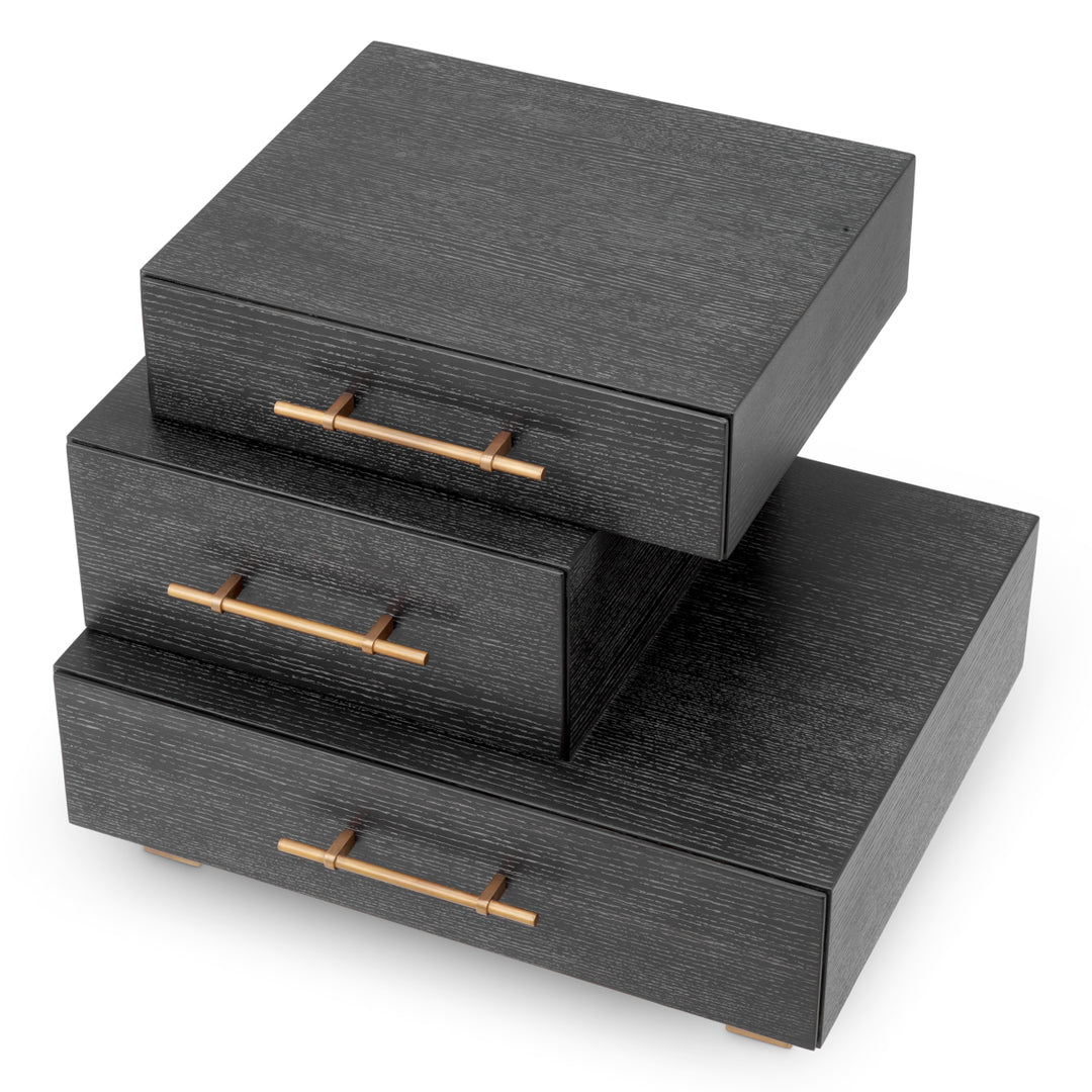 Eichholtz Nachtkastje Evendale Charcoal Oak