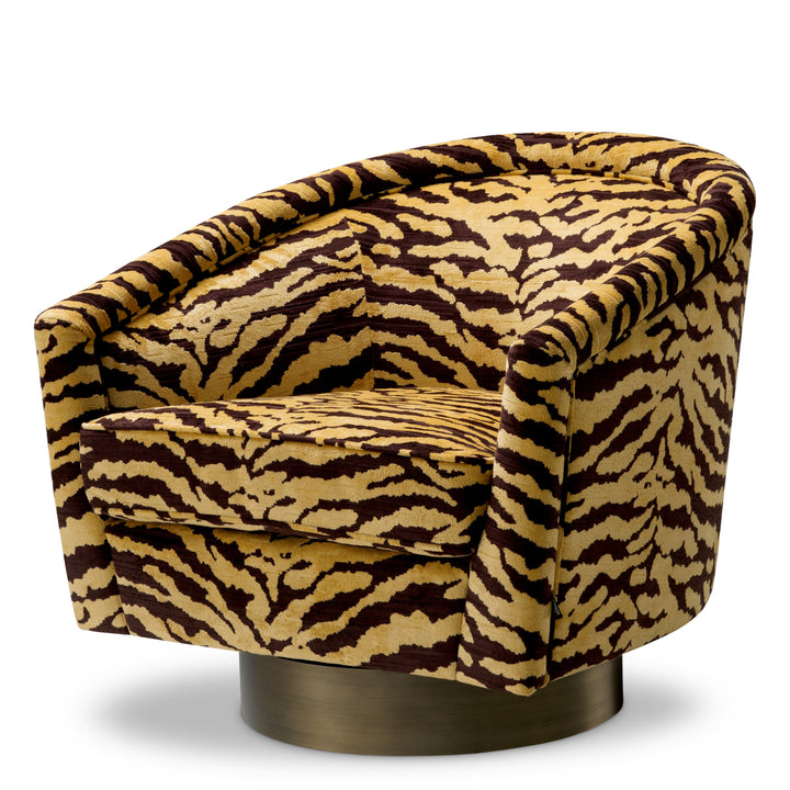 Eichholtz Draaifauteuil Catene Tigris Brown