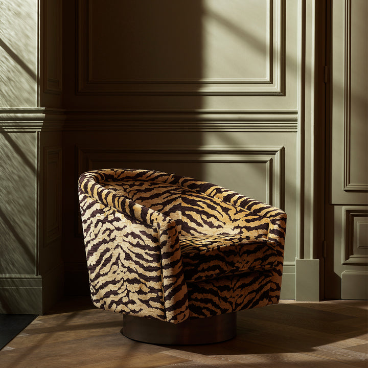 Eichholtz Draaifauteuil Catene Tigris Brown
