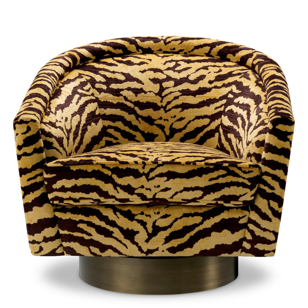 Eichholtz Draaifauteuil Catene Tigris Brown