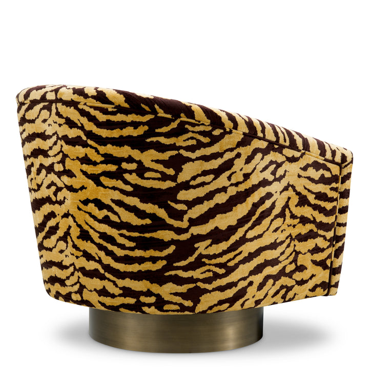 Eichholtz Draaifauteuil Catene Tigris Brown