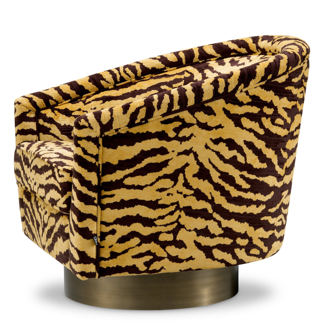 Eichholtz Draaifauteuil Catene Tigris Brown