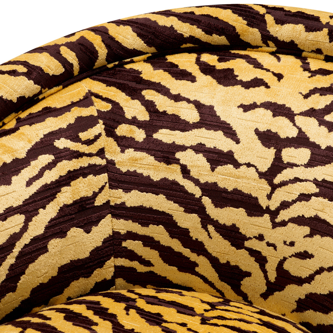 Eichholtz Draaifauteuil Catene Tigris Brown