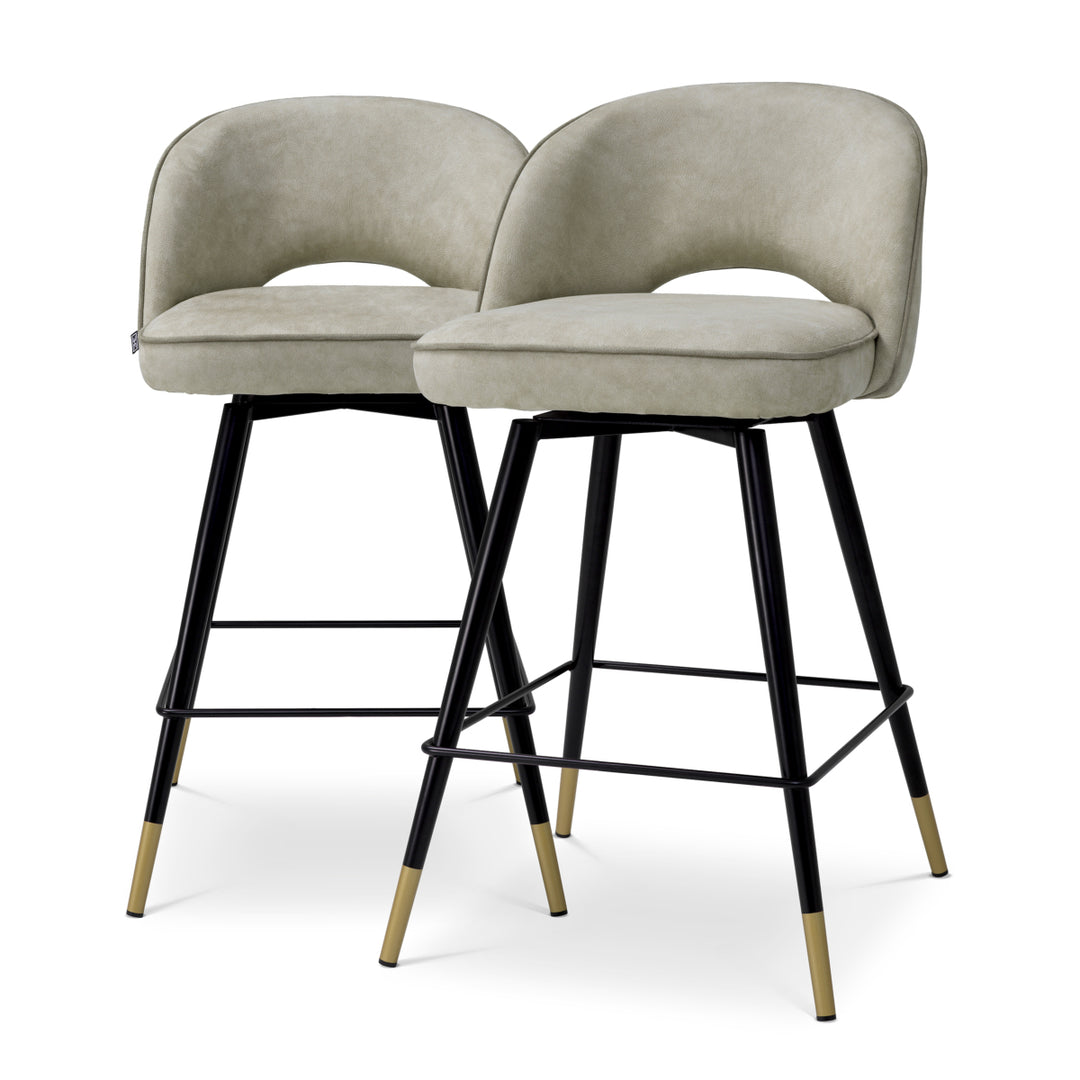 Eichholtz Counterstoel Cliff Set van 2 Mayer Silver