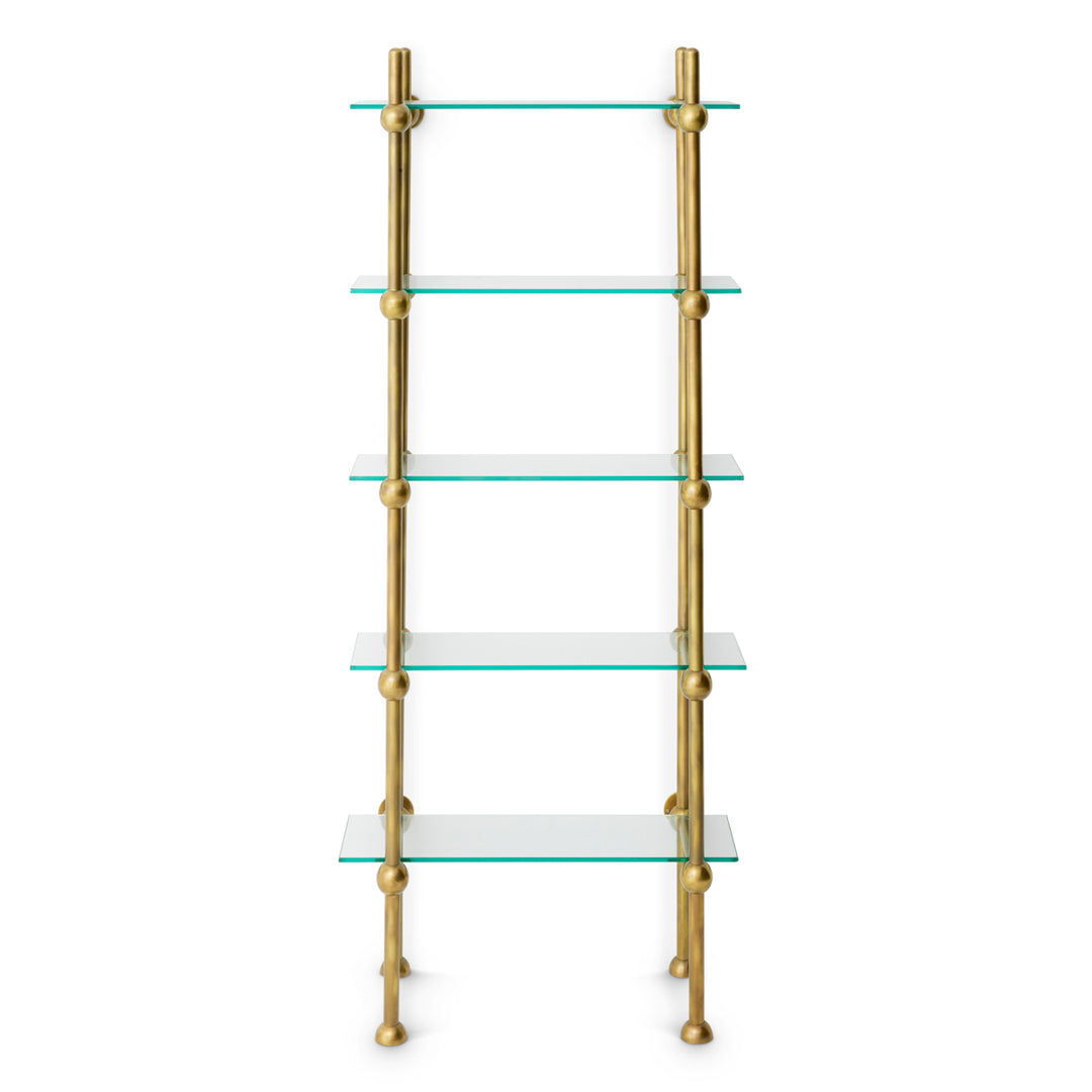 Eichholtz Kast Monforte Vintage Brass Clear Glass