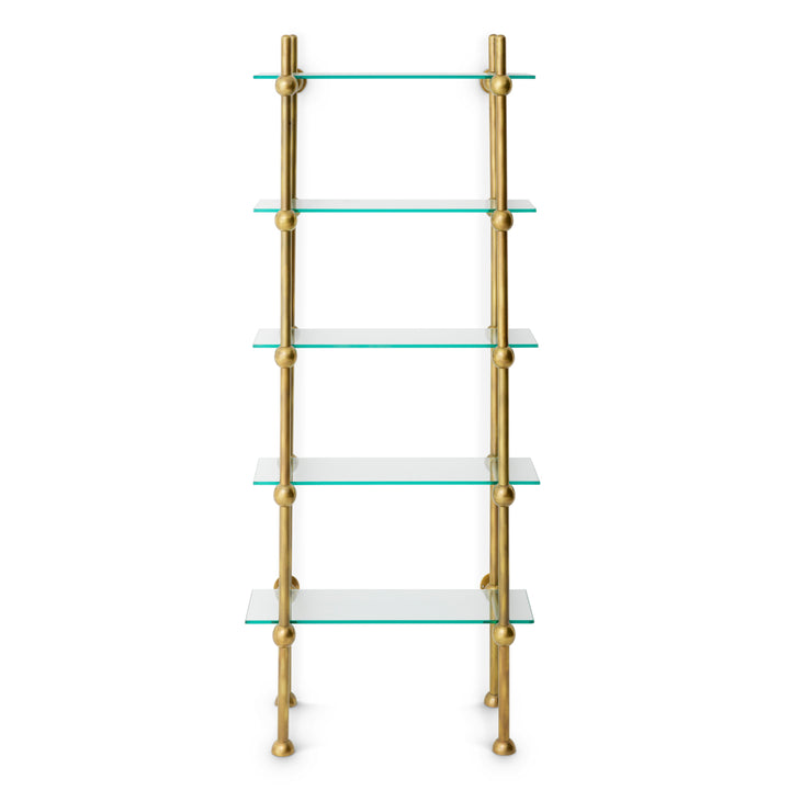 Eichholtz Kast Monforte Vintage Brass Clear Glass