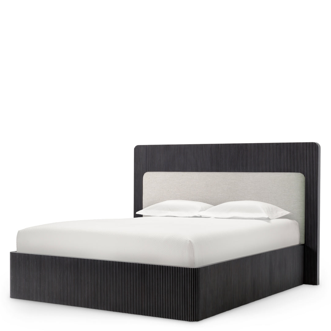 Eichholtz Bedframe Dimitrios Charcoal Grey Durini Natural