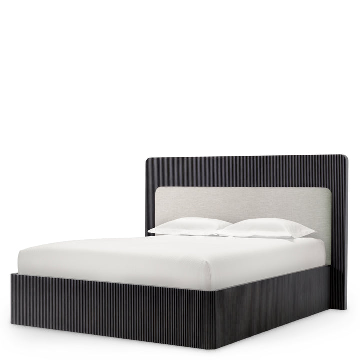 Eichholtz Bedframe Dimitrios Charcoal Grey Durini Natural