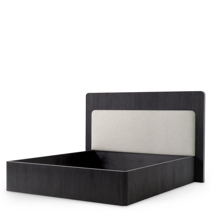 Eichholtz Bedframe Dimitrios Charcoal Grey Durini Natural