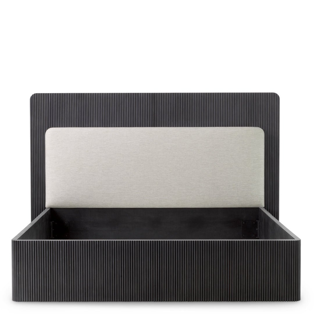 Eichholtz Bedframe Dimitrios Charcoal Grey Durini Natural